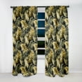 thumbnail image 2 of Designart "Shadows In The Palm Forest" Tropical Blackout Curtain Single Panel, 2 of 4