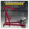 thumbnail image 2 of 8 Ton Hydraulic Long Ram Jack - 17363 lbs Capacity with Pump - Engine Hoist, Garage & Shop Cranes - 26-45.7 Inch Lift, 2 of 7