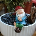thumbnail image 3 of Hxlamzoo Garden Gnome Statue | Fishing Gnome Garden Statue | Funny Fishing Dwarf Figurine Ornament for Indoor Outdoor Home Yard Lawn Pond Garden Decoration, 3 of 9