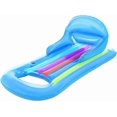 thumbnail image 3 of INFLATABLE DOUBLE DUO WATER RING 1 PERSON POOL LILO LOUNGER AIR BED FLOAT Water inflatable floating bed, 3 of 5