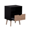 thumbnail image 3 of Buró Top Living Nórdico con Estante y Cajón Negro, 3 of 9