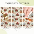 thumbnail image 6 of Christmas Ball Star Party Cute Bell Round Tablecloth Waterproof Wipeable Tablecloth Cover Home Restaurant Kitchen Picnic Party Decoration 60 Inch Circular Tablecloth for 20-47 Inch, 6 of 6