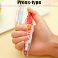 thumbnail image 4 of Humorouis Decorative Pens,DIY Cute Animals Press Type Decorative Pen,Strategicw Cute Animal Press Type Decorative Pens for Scrapbooking,Correction Tapes for Paper Craft Decoration (12), 4 of 7