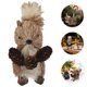 thumbnail image 5 of ColoMX 1pc paja tejida ardilla escritorio adorno animales ornamento navidad paisaje decoración, 5 of 8