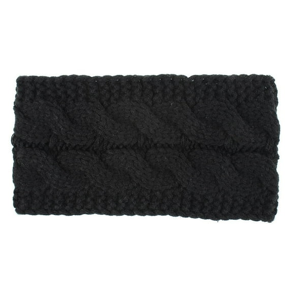 GZWYHT Headbands for Women,Hair Accessories Women Fashion Keep Warm Knitting Headband Handmade Sport Hairband Hair Bands,Hair Ties,Workout Headbands Black