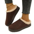 thumbnail image 6 of Fuzzy Slippers for Women Cozy Platform Warm Winter Slip On House Shoes Fluffy Soft Memory Foam Anti-Skid Rubber Sole Bedroom Indoor Outdoor Slippers, 6 of 10