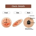 thumbnail image 7 of Peach Blossom Flower Wall Clock Home Decor 10-Inch Silent Wooden Wall Clock, Battery Operated (AA Batteries Not Included), Artistic Home Decor, 7 of 7