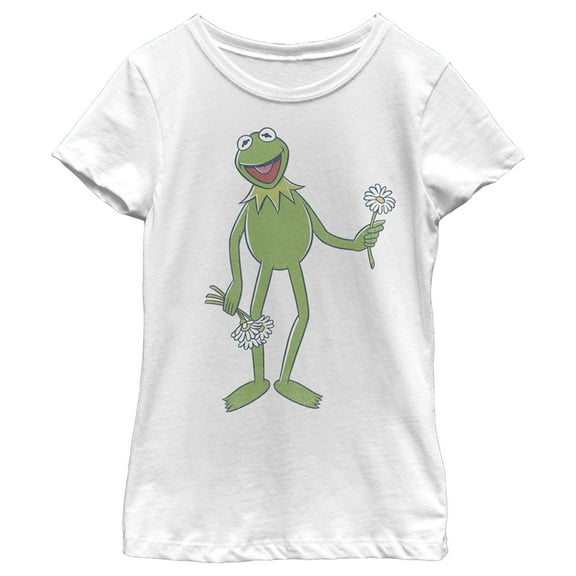 Girl's The Muppets Flower Power  Graphic Tee White Medium