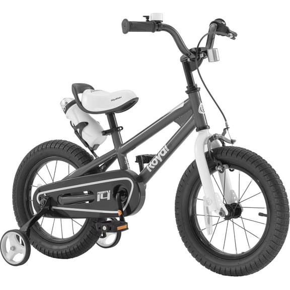 Royalbaby Freestyle 12" Kids Bicycle for Boys Girls, Ages 3-4 Years, Black