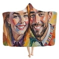 thumbnail image 4 of cpengpj Custom Photo Personalized Hooded Fleece Blanket, Soft Flannel Travel Wrap, L Size 200x150cm, 4 of 9