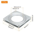 thumbnail image 2 of Lazy Susan Hardware, 8Pack 4 Inch Iron Square Ball Bearing Rotating Swivel Plate for DVD Tower, Bookshelf(Silver), 2 of 5