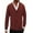 Wine, variant on Men's Autumn And Winter Solid Color Button Casual Loose Knit Cardigan