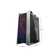 ASUS ROG Strix Helios GX601 White Edition RGB Mid-Tower Computer Case for ATX/ EATX Motherboards with Tempered Glass, Aluminum Frame, GPU Braces, 420mm Radiator Support and Aura Sync