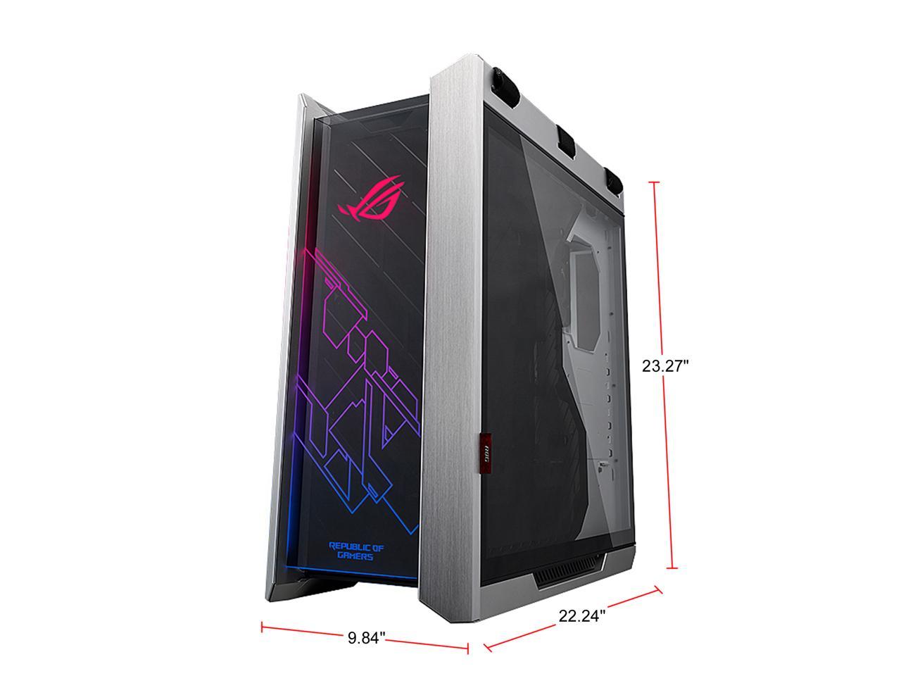 ASUS ROG Strix Helios GX601 White Edition RGB Mid-Tower Computer Case for ATX/ EATX Motherboards with Tempered Glass, Aluminum Frame, GPU Braces, 420mm Radiator Support and Aura Sync - image 4 of 5