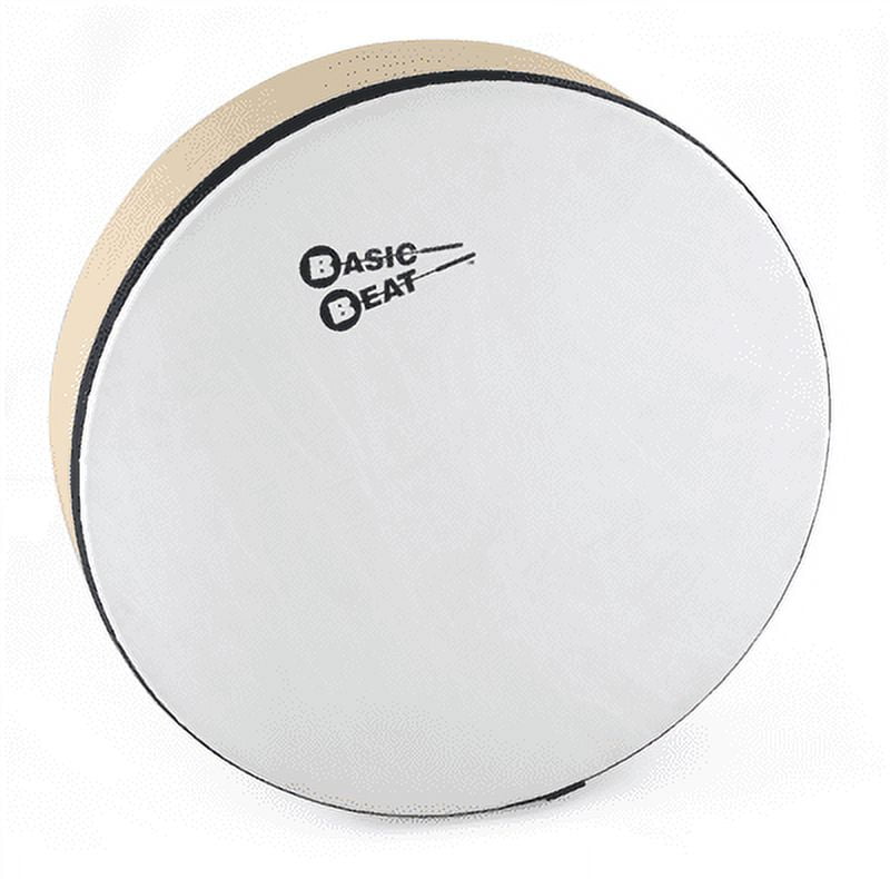Basic Beat BB110-10" Pre-Tuned Frame Drum with Premium Maple Wood Shell, Satin Finish & Durable Synthetic Playing Surface for Superior Sound