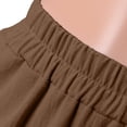 thumbnail image 6 of Womens Baggy Pants, Comdrip Women's Soft Stretch Elastic Waist Pull-on Long Trousers Lounge Trousers with Pockets Casual Pants for Women Coffee L, 6 of 9