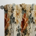 thumbnail image 3 of Designart "Elegance In Rustic Brocade VI" Floral Room Darkening Curtain Panel, 3 of 6