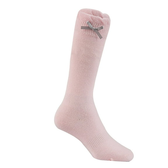 Lian LifeStyle 1 Pair Cute Knee High Cotton Socks for Girls. Breathable, Warm, Perfect for Mobility & Athletic Toddlers LLSJH0506 Size 2Y-5YPink