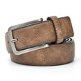 thumbnail image 1 of Cinturón de vestir de cuero clásico informal de plena flor para hombre para jeans, 1,5 "de ancho 105 cm, 1 of 1