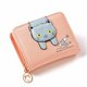 thumbnail image 3 of Monedero con patrón de gato pequeño y bonito para mujer y niña, monedero, tarjetero, organizador (rosa) JAMW Sencillez, 3 of 5