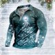 thumbnail image 2 of Pack De Playeras Para Hombre Camisa Navideña De Otoño E Invierno Para Hombre Camisa Superior Con Estampado De Árbol De Navidad En Capas Y Empalme De Colores Mixtos, 2 of 4