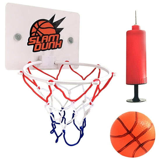 Yibooy Mini Basketball Hoop Set Basketball Hoop with Ball and Pump for Kids Youth Adult