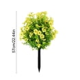 thumbnail image 3 of DefiDgd Outdoor Artificial Green Plant Ground Stake Bush,Faux Greenery Bush Ornament for Outdoor Yard Patio Lawn Porch Garden Landscaping Holiday Daily Home Decoration(PP), 3 of 6