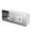 White, variant on Mirror Led Alarm Clock Multifunction Digital Electronic Temperature Snooze Clock Alarm Clock Multifunction Digital Electronic Temperature Snooze Clock Alarm for Easy