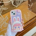 thumbnail image 2 of for iPhone 12/12 Pro Case Kawaii Phone Cases,Cute 3D Cartoon Pink Candy Bunny Girl Phone Case Soft Silicone Shockproof Protective Case Funny for iPhone 12/12 Pro Women Girls, 2 of 15