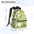 thumbnail image 4 of Daiia Gnome and Pineapple School Backpack for Men Women, Unisex Large Waterproof Bookbag Schoolbag Casual Daypack for High School/College/Teens/Travel/Work Black, 4 of 8