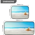 thumbnail image 2 of SKYSONIC Starfish Beach Summer Kitchen Mats and Rugs Coast Sandy Sunday Floor Runner Area Rug Washable Carpet Perfect for Living Room Bedroom Entryway,19.7"x27.6"+19.7"x47.2", 2 of 7