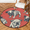 Multicolour 3, variant on CURLYOOT Round Rug 3ft Bowling Ball Sport Area Rug, Washable Circle Mat Non Slip Floor Carpet Mat, Soft Indoor Rugs for Entryway Living Room Dining Room Bedroom