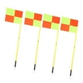 thumbnail image 1 of Drapeaux d'Angle de Terrain de Soccer, 4 Pcs 2 Sections Poteaux de 1.5m Drapeaux de Soccer pour Extérieur, 1 of 8