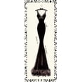 thumbnail image 2 of Adams, Emily 12x24 White Modern Wood Framed Museum Art Print Titled - Couture Noir Original I with Border, 2 of 4