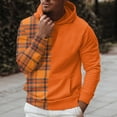 thumbnail image 2 of Vedolay Men's Hoodie Sweatshirt Pullover Hoodies Sweater Coat Winter Warm Zipper Coat Outwear Orange,XL, 2 of 4
