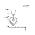 thumbnail image 2 of JewelersClub White Diamond Accent Sterling Silver Heart Pendant, 18", 2 of 4