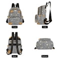 thumbnail image 4 of FORMRS Mini Backpack Purse for Women Travel Daypack Casual Shoulder Bag, Gray Halloween Dancing, 4 of 7