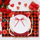 thumbnail image 4 of Manteles individuales de poliéster, decoraciones navideñas, manteles individuales con temática de San Valentín, manteles individuales para fiestas, decoraciones de Halloween, decoración de otoño, deco, 4 of 6