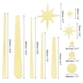 thumbnail image 2 of Uxcell 1 Set Mirror Star Wall Stickers, Gold Acrylic Wall Decals Decoration, 2 of 6