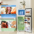 thumbnail image 5 of HOMCOM Small Fridge with Freezer, 4 Cu Ft Refrigerator with Shelves, White, 5 of 9