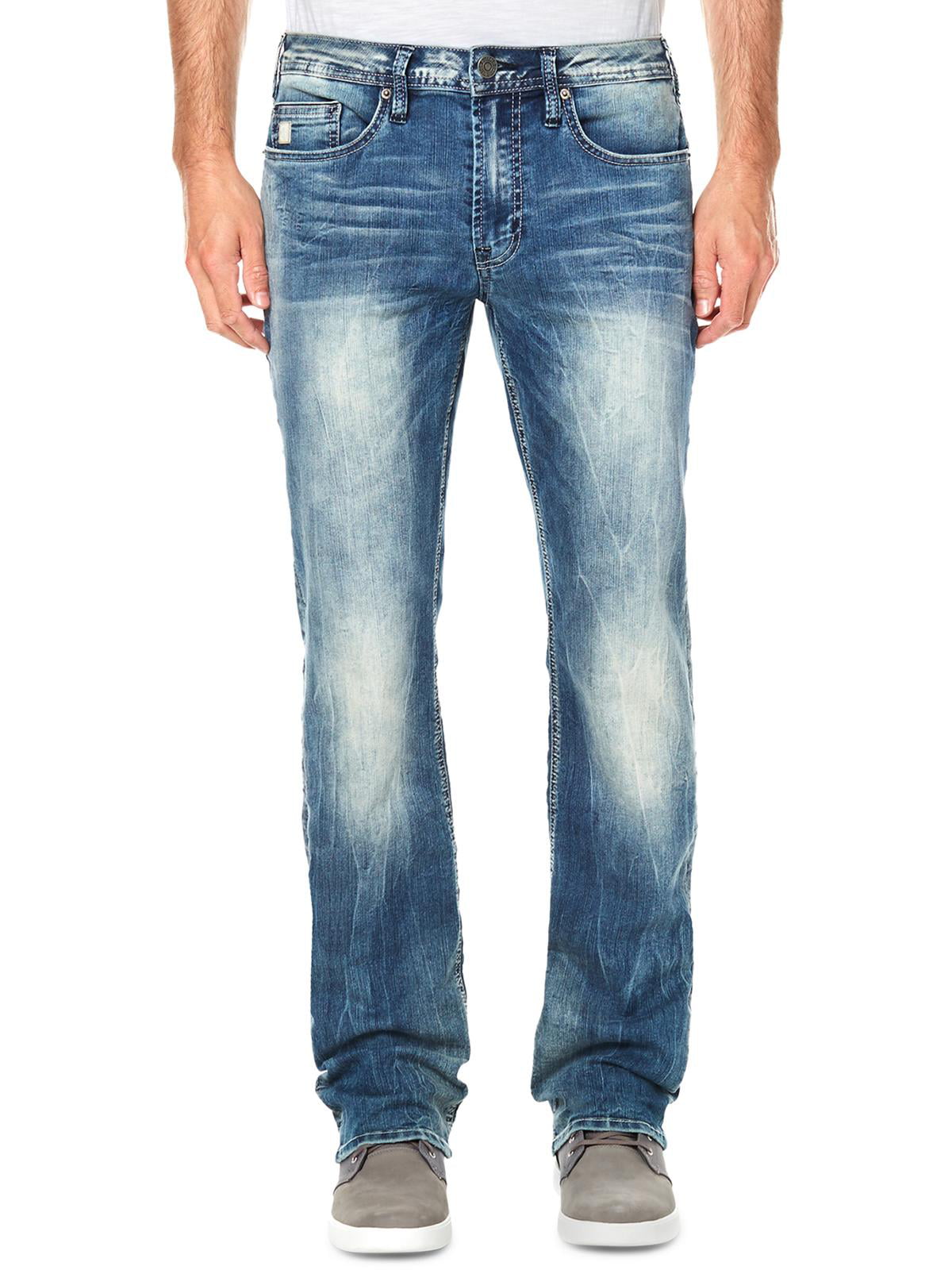 Buffalo David Bitton Mens Driven Relaxed Straight Vintage and Worn Denim