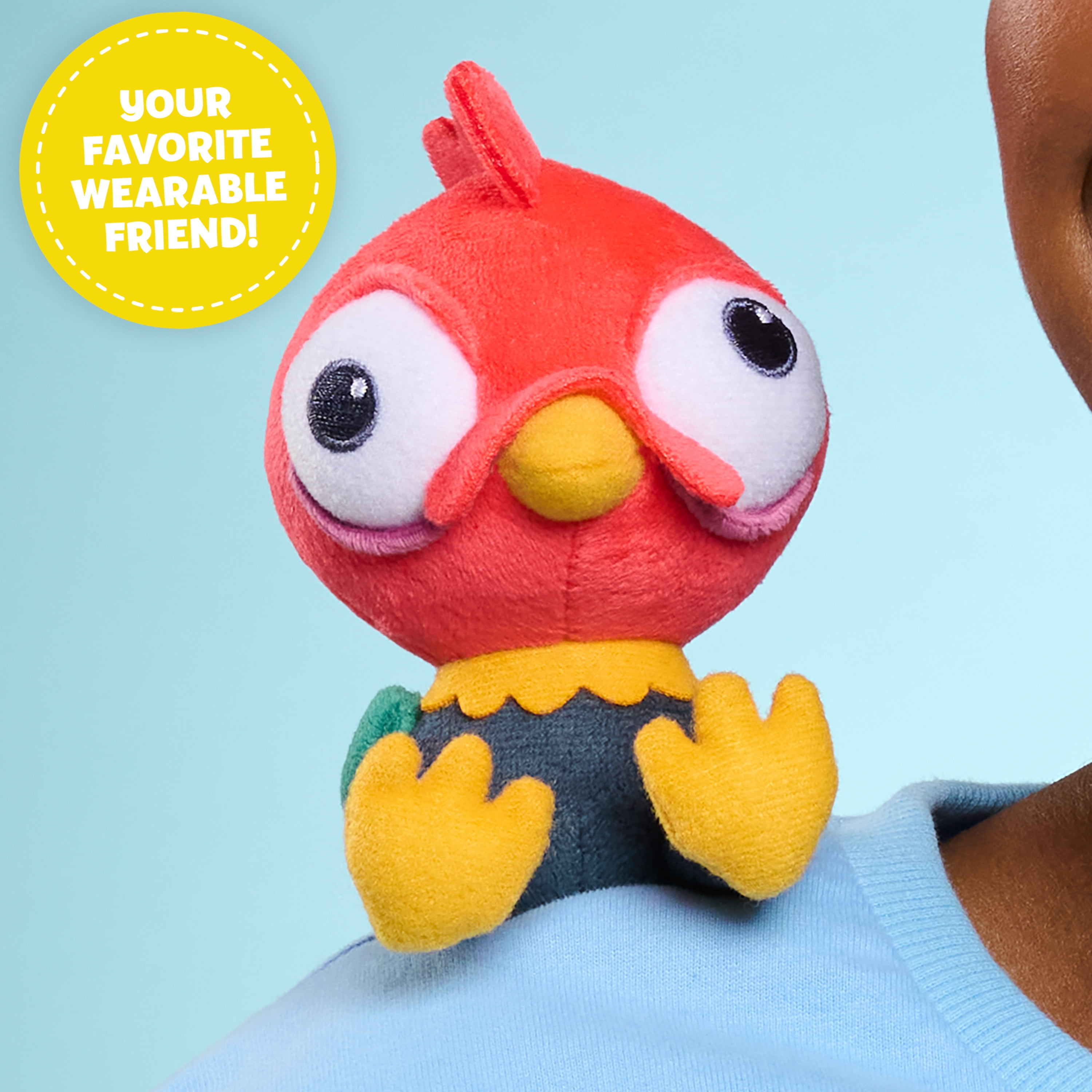 Peluche Heihei Disney Princess Frozen Perch’d Shoulder, peluche portable à porter sur l’épaule, pour enfants de 2 ans et plus