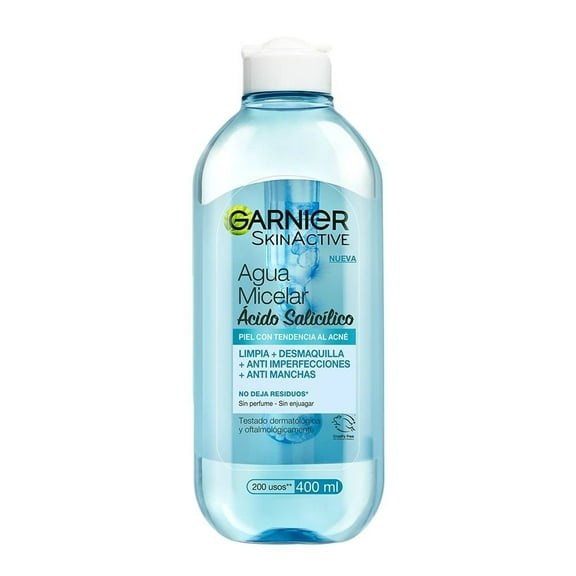 Agua micelar Garnier Skin Active anti imperfecciones con ácido salicílico 400 ml