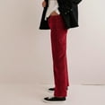 thumbnail image 6 of STETMN Loose Wide Leg Pants for Women High Waist Tailored Button Down with Pockets Pants, 6 of 8