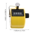 thumbnail image 2 of HONMEET 3Pcs Tally Counter Clicker Plastic Assorted Color Compact For Office, 2 of 6