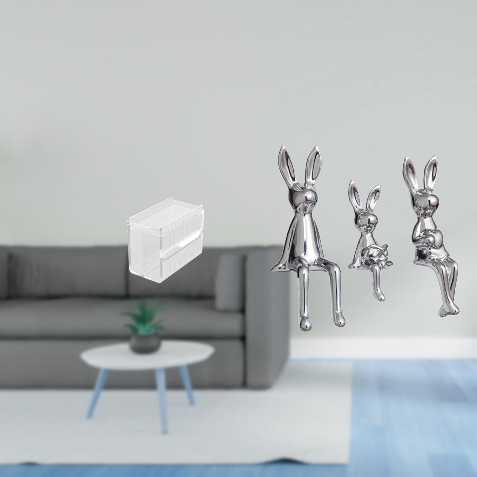 Fiocias Tissue Case Wall Mounted Toilet Paper Storage Box Acrylic Toilet Tissue Towel Holder Figurine Sculpture Sitting Statue Ornament Stable Acrylic Suitabl