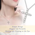 thumbnail image 4 of Sterling Silver Cross Necklace for Men and Women | Cross Pendant | Gold Necklaces for Women, 4 of 6