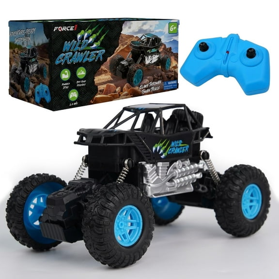 USA Toyz Wild Crawler RC Monster Truck, Off-Road 4x4 Rock Crawler, High Suspension RC Truck for Kids