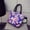 Purple, variant on zttd fashion women girls printing canvas shopping handbag shoulder tote shopper bag