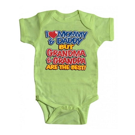 

Baby Grandma & Grandpa Bodysuit - Key Lime - 24M